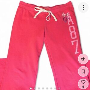 Aeropostale y2k pink low rise sweatpants